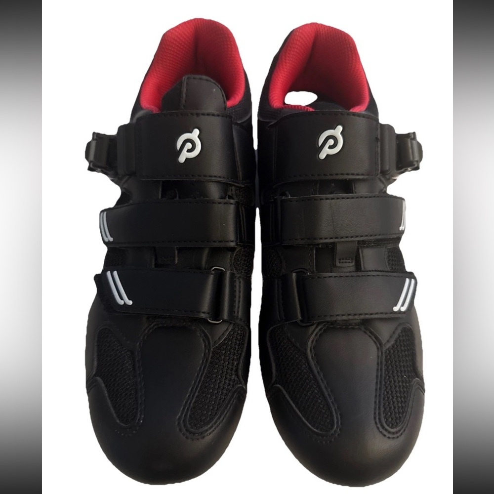 Peloton Black / Red Cycling Shoes In Size 40/Women’s 9/Men’s 7